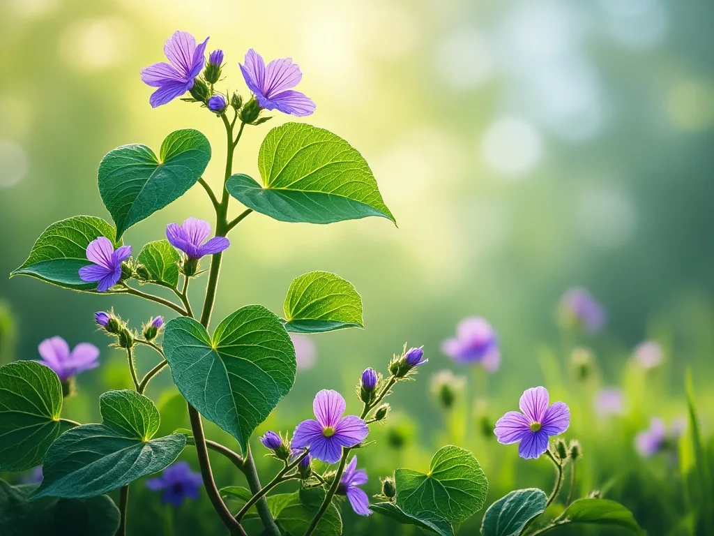 Common mallow shown in leaf context